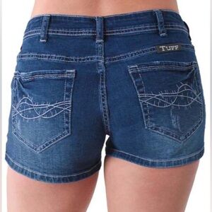 NWT Cowgirl Tuff Dark Demi Dark Wash Blue Jean 5 Pocket Shorts Womens size 29